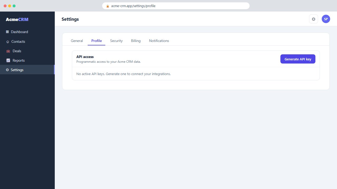 Step 3 - Scroll to API access