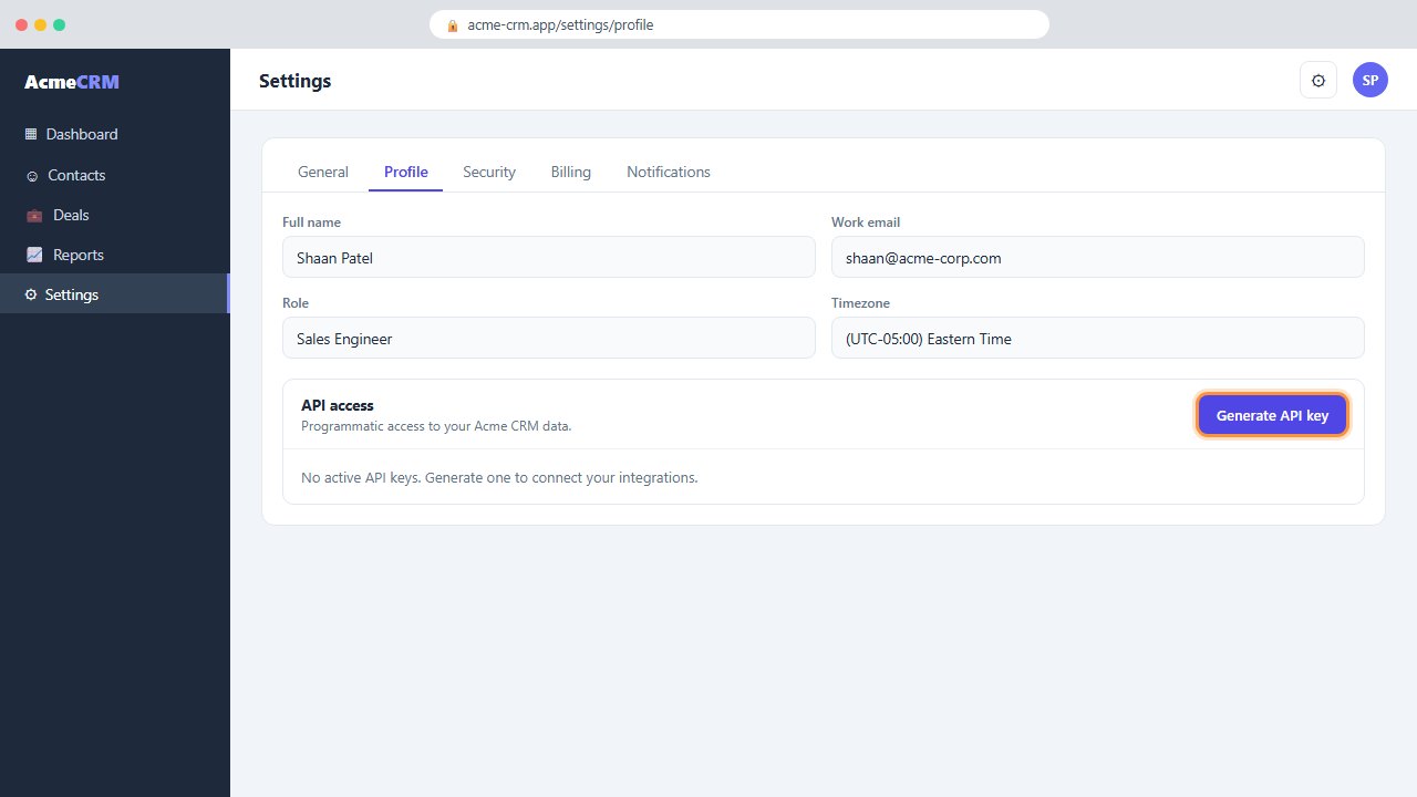 Step 4 - Generate a new key